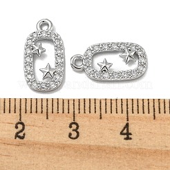 Colgante micropavé cubic zirconia de latón&nbsp;KK-H460-07P