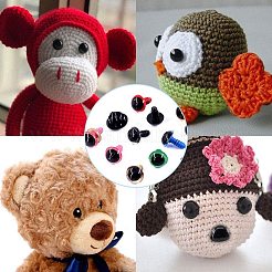 Handwerk Kunststoff-Puppe Augen Stofftier Augen&nbsp;DIY-PH0001-62