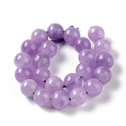 Billes de jade naturelles de teint en malaisades teintes&nbsp;X-G-G021-02B-05