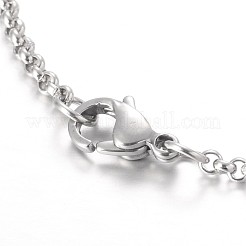 Luna e acciaio inox bracciali gemma stella&nbsp;X-BJEW-JB01935-01