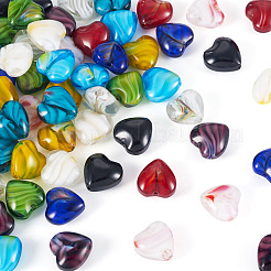 66 Stück 11 Farben Millefiori Glasperlenstränge&nbsp;GLAA-TA0012-35