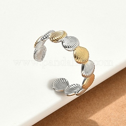 Doppelfarbige Manschettenringe aus Edelstahl 304&nbsp;RJEW-S635-01GP-C
