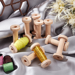 10 pz. rocchetti vuoti in legno per filo&nbsp;WOOD-PH0002-13