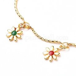 Charm Emaille Charm Fußkettchen&nbsp;AJEW-AN00347
