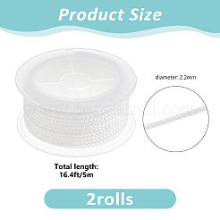 2 rouleau de cordons tressés en polyester&nbsp;OCOR-DC0001-30A