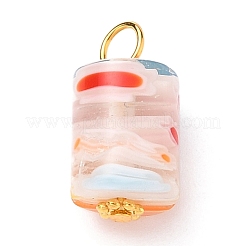 Colonna charms artigianali in vetro millefiori a lume&nbsp;PALLOY-JF00552