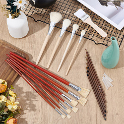 18 Stück Wollmalstift-Pinsel-Set&nbsp;AJEW-WH0696-195