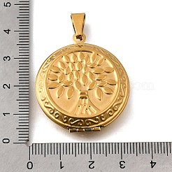 Medaillonanhänger aus 316 Edelstahl&nbsp;STAS-O132-03G