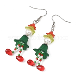 Boucles d'oreilles pendantes en acrylique&nbsp;EJEW-TA00827