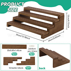 1 Stück abnehmbarer 4-stufiger Holzständer für Lutscher&nbsp;ODIS-PH0002-04