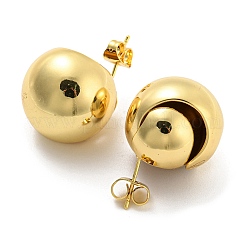 Orecchini a bottone tondi&nbsp;EJEW-G355-16G
