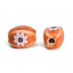 Perles de porcelaine à la main imprimés&nbsp;PR-CBAB520-17