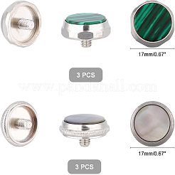 2 jeu de 2 fermoirs à pression trompette en ABS de couleur&nbsp;FIND-FH0003-17