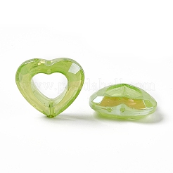 Placcatura uv cornici di perline acriliche iridescenti arcobaleno&nbsp;PACR-M003-04A