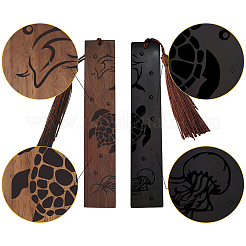 1 Set Lesezeichen aus Holz&nbsp;AJEW-CP0001-78B