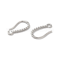 Langlebiger Ohrstecker aus plattiertem Messing&nbsp;KK-K381-07P