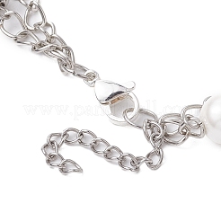 8 mm runde Muschelkernperlen-Mehrstrang-Armbänder&nbsp;BJEW-JB10315