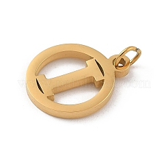 Ciondoli in acciaio inossidabile 304 con anello di congiunzione&nbsp;LS-STAS-R001-02G-I
