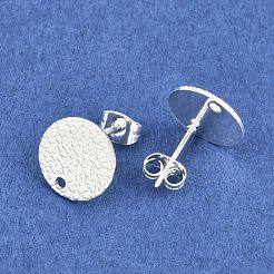 Boucles d'oreilles à tige en acier inoxydable 304&nbsp;STAS-O119-15C-S