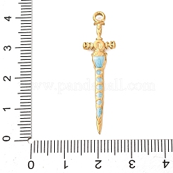 Pendentifs en acier inoxydable 304 émaillés&nbsp;STAS-G399-05G-01
