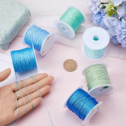 6 Rolle 6 Farben 12-fädiges Polyester-Metallic-Garn&nbsp;OCOR-SC0001-06B