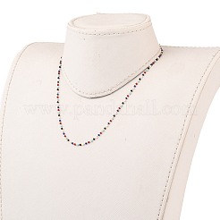 Collane di perle di vetro fatte a mano&nbsp;NJEW-JN03185-02