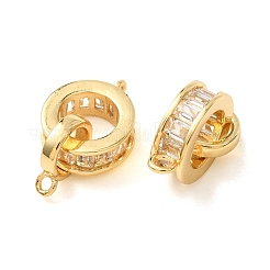 Ösen aus Messing mit klarem Zirkonia-Pavé&nbsp;CU-CBA2907-12G