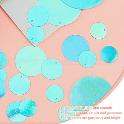 692 pz 6 stili di pendenti con paillettes/paillettes in pvc iridescenti&nbsp;KY-GO0001-10B