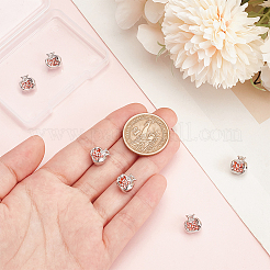 Ciondoli in ottone con micro pavé di zirconi da 6 pezzo&nbsp;KK-BC0013-82