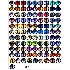 Cabochon in vetro trasparente stampato&nbsp;GL-CBAA22A-07