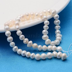 Fili di perle di perle d'acqua dolce coltivate naturali&nbsp;X-SPPA003Y-1