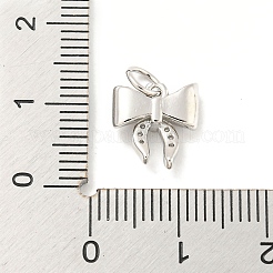 Placage de crémaillère en laiton micro pavé pendentifs en zircone cubique claire&nbsp;KK-B093-01H-P
