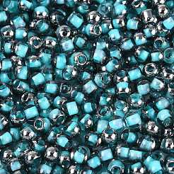 Cuentas de vidrio de colores interiores transparentes&nbsp;SEED-T007-19A-07