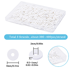 Flache runde handgemachte Fimo Perlen&nbsp;CLAY-SC0001-58B-02
