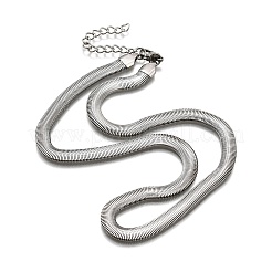 Collane con catene a spina di pesce in acciaio inossidabile 304 anti-ossidazione&nbsp;X-NJEW-G340-03P