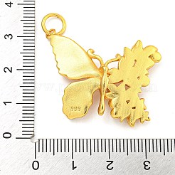 Pendenti smaltati in ottone placcato a cremagliera&nbsp;KK-Z054-04G