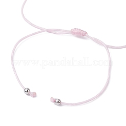 Pulseras de cuentas trenzadas de jade blanco teñido natural&nbsp;BJEW-JB09823-05