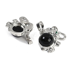 Natürlichen Obsidian Anhänger&nbsp;G-I374-A-P09