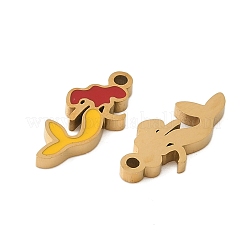 Ciondoli in acciaio inox smaltato 304&nbsp;STAS-Z139-03G-05