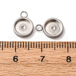 201 cabochon pendenti in acciaio inossidabile&nbsp;STAS-D379-04B-P