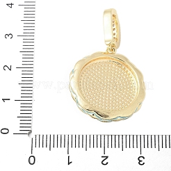 Ciondoli smaltato in ottone&nbsp;KK-F886-03G-06