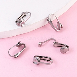 Anlaufgeschützte Ohrclips aus Edelstahl 304&nbsp;STAS-G081-63P