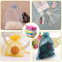 50 pz 10 colori sacchetti regalo in organza con coulisse&nbsp;OP-YW0002-02
