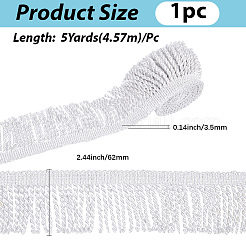 5 Yards Polyester-Twist-Quastenbänder&nbsp;OCOR-WH20005-39B