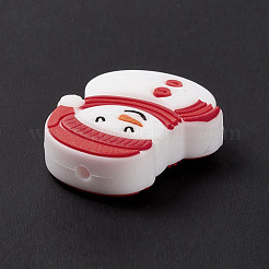 Perles focales en silicone de noël&nbsp;SIL-G003-F02-A