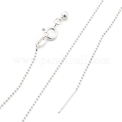 Collares deslizantes ajustables con cadena de bolas de latón de 1 mm&nbsp;KK-K398-28S