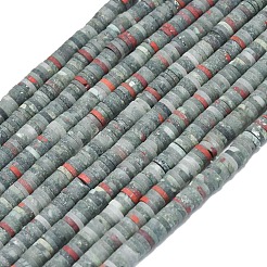 Natürliche afrikanische Heliotrop Perlen Stränge&nbsp;G-P575-B11-6x1mm