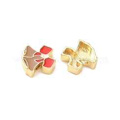 Weihnachts-Messing-Emaille-Perlen&nbsp;KK-I474-G21