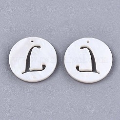 Charmes de coquille d'eau douce naturelle&nbsp;SHEL-S276-119L