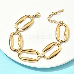 Bracelets à maillons ovales en acier inoxydable 304 pour femmes&nbsp;BJEW-D456-05G